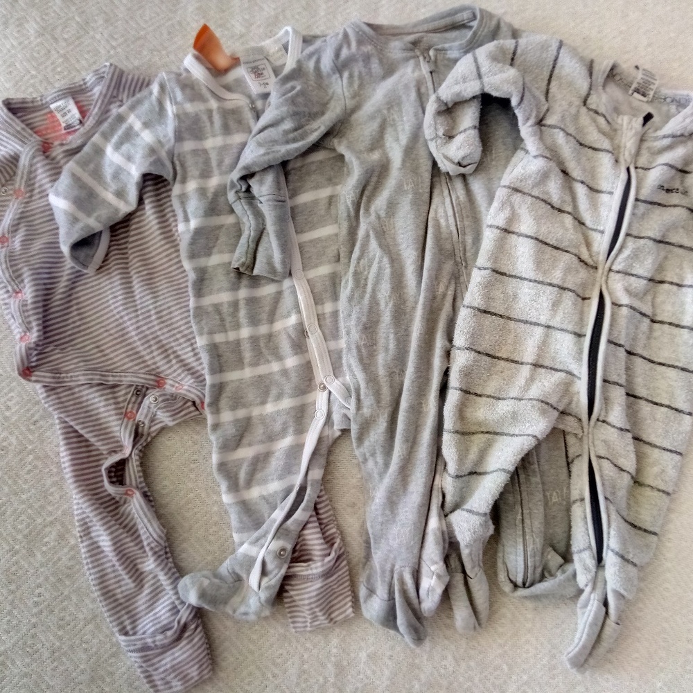 Bunch of baby onesies
